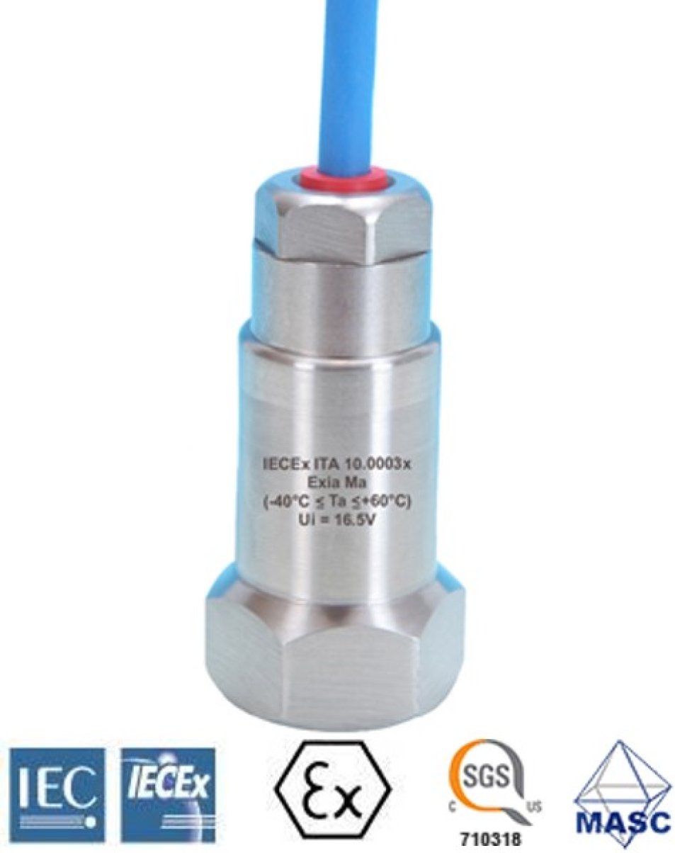 4-20mA transmitter hastighet (mm/s) med temperatur